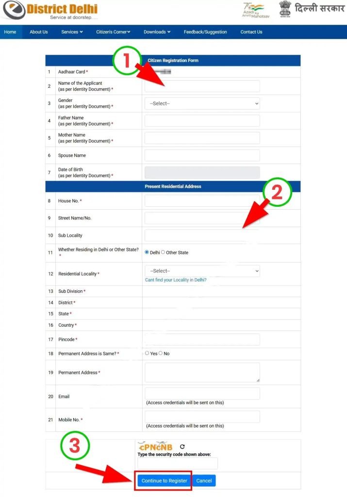 Delhi Mahila Samman Yojana Registration
