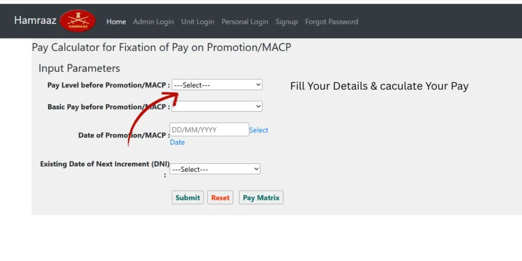 web pay calculator