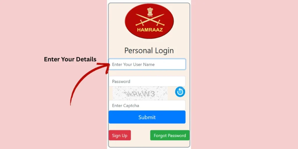 Hamraaz Personal Login